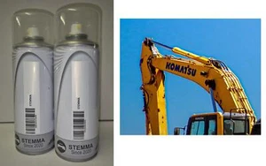 AEROSOL PINTURA EN AEROSOL ESMALTE TRACTOR KOMATSU AMARILLO 400 ML STEMMA® X2 - Imagen 1 de 6