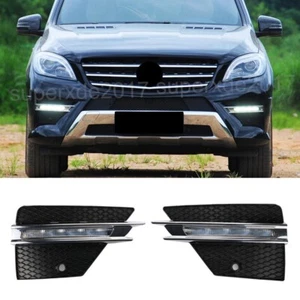 LED Tagfahrlicht Nebelscheinwerfer Für Benz M-Klasse W166 ML350 ML500 2012-2015 - Picture 1 of 11