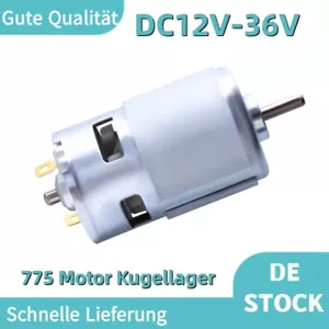 775 Motor Kugellager DC12V-36V Turbine Gleichstrommotor Getriebemotor Drehmoment - Bild 1 von 7