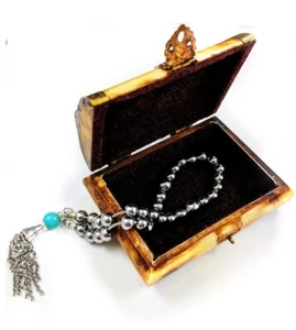 Tasbih Worry Beads Komboloi all stainless steel chain tassel and fitting JCE11-1 - Picture 1 of 6