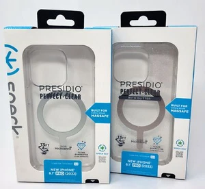 Speck Presidio Case For Apple iPhone 14 Pro 6.1" 2022, Perfect-Clear MagSafe - Picture 1 of 7