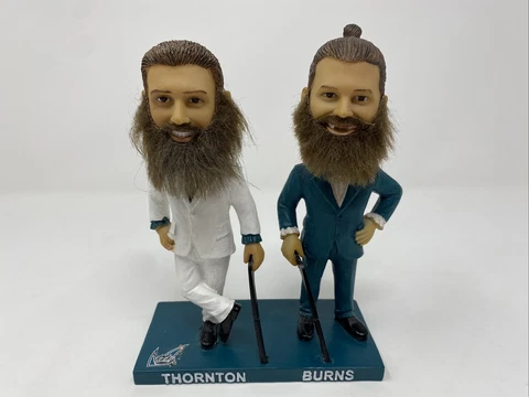 San Jose Barracuda Joe Thornton & Brent Burns Tuxedo Bobblehead SJ Sharks Cover