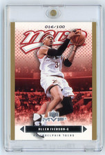 2003-04 Upper Deck MVP Gold #132 ALLEN IVERSON /100 - Philadelphia 76ers