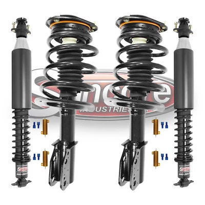 2006-2011 Cadillac DTS Front & Rear Active to Passive Complete Struts & Shocks — 第 1/4 张图片