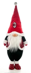 A.C. Milan Gnomo natalizio arredo altezza 100 cm nero rosso prodotto ufficiale - Imagen 1 de 9