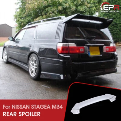 Комплекты неокрашенных спойлеров на крышу в стиле INGS для Nissan Stagea M34 MASA FRP задние крылья - Изображение 1 из 4