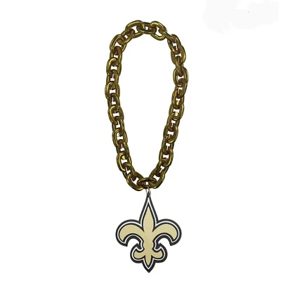 NFL New Orleans Saints FanChain Kette FanFave Chain 3D Big Logo 847624067190