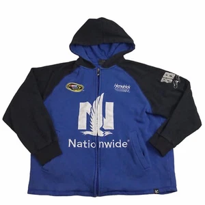 Vtg Hendrick Motorsports Mens S 88 Dale Jr Zip Hoodie Jacket Embroidered (T5) - Picture 1 of 11