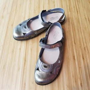 Naot Walking Shoes Women 40 Rongo Mary Jane Slip Ons Bronze Metallic Comfort - Picture 1 of 12