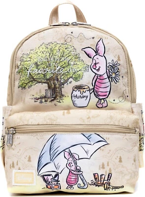 Nylon Backpack 13" - Disney - Winnie the Pooh Piglet KBNL School Daypack Bag NEW - Image 1 of 3