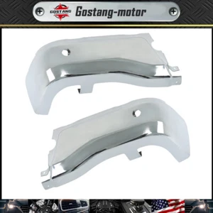 Fit For Ford Ranger 2019-2023 LH+RH Chrome Rear Bumper End Set W/ Sensor Holes - Picture 1 of 11