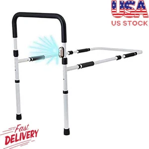 Safety Bed Assist Bar Adjustable Bed Rails Medical Assist Rail Handle Senioren USA - Bild 1 von 2