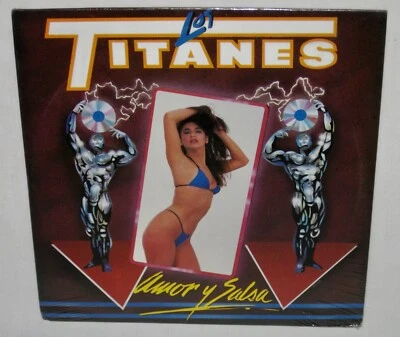 Los Titanes ‎Amor Y Salsa  Discos Fuentes ‎SOF-6001 SEALED Vinyl LP Record 1990 - Image 1 of 4