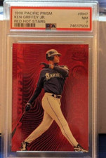 1996 Pacific Prism Ken Griffey Jr Red Hot Stars Psa 7
