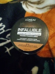 L'Oreal Infallible Loose Setting Powder (614 Translucent Medium-Deep) New - Picture 1 of 2