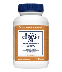 Vitamin Shoppe Black Currant Oil GLA 500 MG 90 Softgels - Picture 1 of 3