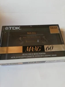 TDK sealed cassette, tape, MA-XG 60 , type IV,metal - Photo 1/3