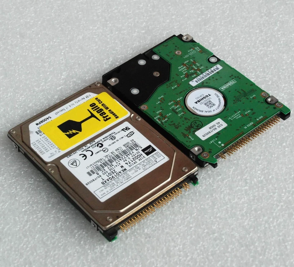 2.5" 6.25cm 40GB Hard Drive Toshiba MK4019GAXB HDD2174 IDE PATA 44-pin HDD F66 - Image 1 of 1