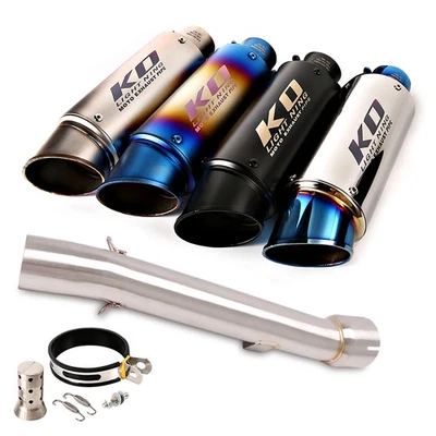 Sistema de escape tubo de enlace medio silenciador puntas silenciador para Yamaha FZ1 FZ1N 2001-2005 - Imagen 1 de 4