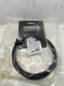 VERDE LINEAR STRAIGHT BMX BICYCLE BRAKE CABLE BLACK NEW - Imagen 1 de 3
