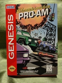 CHAMPIONSHIP PRO-AM (SEGA GENESIS, 1992) INCL. GAME CARTRIDGE, MANUAL, REG. CARD