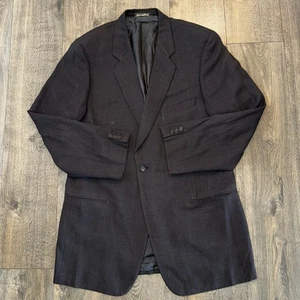 VTG Calvin Klein Men's Blazer 100% Virgin Wool Sport Coat Jacket 44L Italy Made - Picture 1 of 15