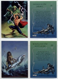 Julie Bell - promo cards P1 & P2 - 4 cards / 2 of each [Cardz 1994] - Picture 1 of 1