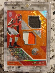 2016 Panini Unparalleled - Joe Haden #96 Orange Dual Relic Memorabilia 99/ - Picture 1 of 2