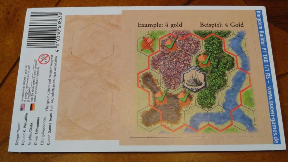 Kingdom Builder CAPITOL Queen Games Expansion Promo Preorder Bonus Boardgame - Image 1 of 1