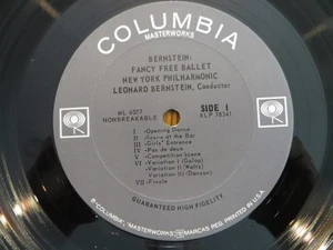 Leonard Bernstein – Bernstein Conducts Bernstein - 1965 VG RECORD ONLY NO COVER - Picture 1 of 5
