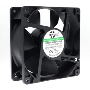 EC Motor Cooling Fan, 120mm Fan, 120mm 38mm AC 110V 115V 120V 220V 240V, Dual... - Picture 1 of 9