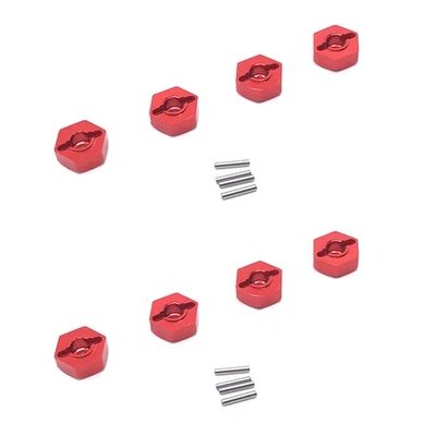 2set Aluminum Alloy 12mm Combiner Wheel Hub Hex Adapter for  104001 1/10 RC9322 - Image 1 of 3