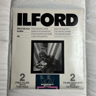 PAPEL FOTOGRÁFICO DE LUJO ILFORD MULTIGRADO IV RC - PERLA 8 X 10 - NUEVO EN STOCK Foto 1 de 4