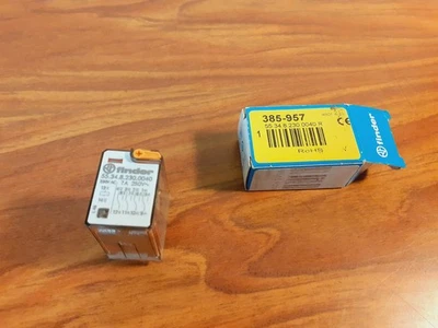 Relais emfichable FINDER série 55 type 55.34.8.230.0040 bobine 230V 4 RT - Photo 1/4