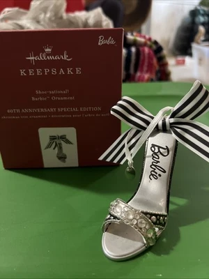 2019 Hallmark Shoe-Sational! Barbie 60th Anniversary Special Edition ORNAMENT - Image 1 of 4