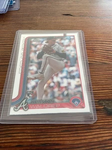 2025 Topps Chrome Baseball Rookie RC #90 Hurston Waldrep - Picture 1 of 3