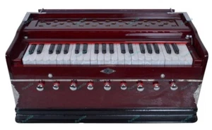IndianCultura 9 Stopper 3.5 Octave Multi Bellow 42 Keys Professional Harmonium - Picture 1 of 11