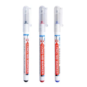 Long Nib Marker Deep Hole Pen Markers for Bathroom Woodworking Marking Pen - Picture 1 of 14