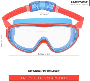Kids Swim Goggles, 2 Pack Swimming Goggles for Age 3-15, Anti-Fog Anti-Uv Cea... - Picture 1 of 7