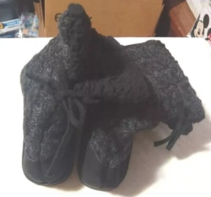 Muk Luks Women Ladies Black Suede Boots Shoes Size 11 - Picture 1 of 4