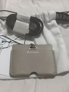 JW ANDERSON Leather Card Holder - UNISEX taupe - Picture 1 of 5