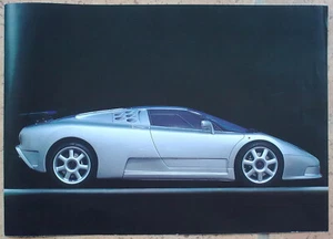 (#191) Bugatti EB110 Sport Stradale 3.5L 4WD brochure Aerospatiale Elf Michelin - Picture 1 of 3