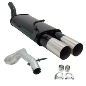 Novus Sport Auspuff Endschalldämpfer N 2x90 rund scharf Audi A3 VW Golf 4 Seat - Bild 1 von 1