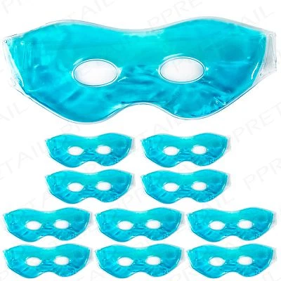 10x GEL EYE MASKS Headache/Hangover Relief Warm/Cold Pad Relax/Soothing Migraine - Image 1 of 2