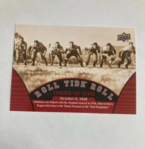 2012 Upper Deck Alabama Football RTR Through the Years "Red Elephants" Card #90 - Bild 1 von 2