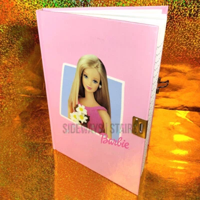 1999 BARBIE SECRET DIARY lockable hardcover journal vintage notebook Mattel RARE - Image 1 of 4