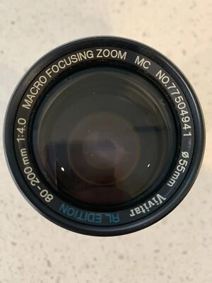 VIVITAR 80-200 mm f/ 3.5-4.5 lens Minolta MD mount camera RL Edition, Macro zoom - Image 1 of 4
