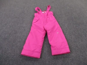 Obermeyer Overalls Girls 4T Pink Snow Bibs Pants Ski Outdoors Hiking Youth - Picture 1 of 11