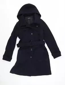 A.P.C. Women's Black Hooded Coat, XS, Wool Blend - Picture 1 of 12