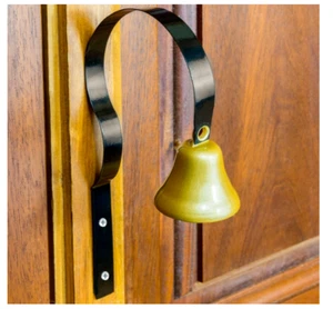 Store Door Bell Shopkeepers Bells Strong Springy Band Customer Slip Solid Metal - Picture 1 of 6